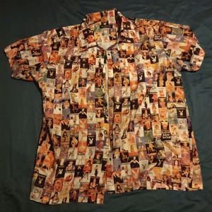 Casual playboy magazine button down shirt